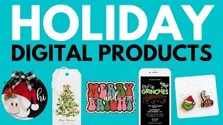 Christmas Digital Product Ideas THAT WILL SELL On Etsy [upl. by Eilsil]