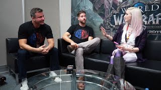 Battle for Azeroth Developer Interview w Alex Afrasiabi amp Chris Robinson  Blizzcon 17  TradeChat [upl. by Aihseym]