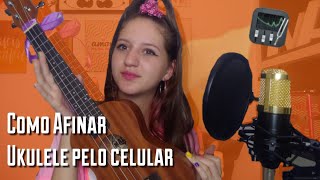 Como AFINAR UKULELE pelo celular no NTRACK TUNER  Super Fácil [upl. by Enovad]