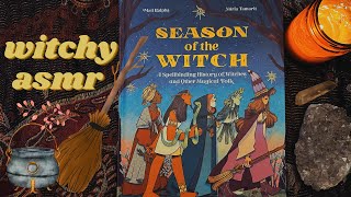 History of Witches Book ASMR FlipThrough 🧹✨ Softspoken page turning tracing light tapping [upl. by Einahpats264]