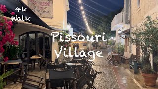 4k WALK Rainy upper PISSOURI Cyprus village in the evening  hills view amp thunderstorms 🌩️ [upl. by Downey]