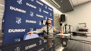 Rhody MBB  Postgame Press Conference Archie Miller Sebastian Thomas and Jaden House [upl. by Manbahs896]