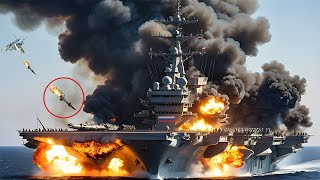 5 minutes ago Russias only aircraft carrier in the Black Sea was destroyed by the US [upl. by Jezabel]