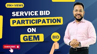 CLASS9  Service Bid Participation on GeM  GeM Service Bid  Service Tender Process  GeM Training [upl. by Assirod]