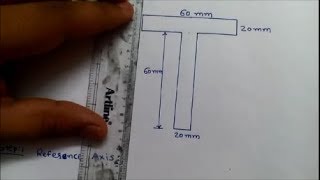 center of gravity of T section in hindiGTUMOS [upl. by Liss]