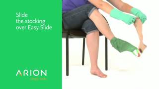 How to put on compression stockings with EasySlide [upl. by Nahgrom]