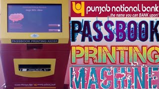 New passbook printing machine by punjab national bank [upl. by Danzig]