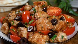 وصفة دجاج سهلة وصحية على الطريقة المتوسطية اللذيذة Easy and delicious Mediterranean chicken recipe [upl. by Pritchard]