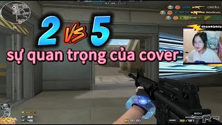 Đột kích  2 vs 5 vẫn oke khi tôi có đồng đội cover tốt lại còn bắn hay [upl. by Yrtua]