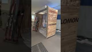 Ski Lift Photo Booth for Salomon new store In London salomon london skiing boutiquepartyhire [upl. by Huberto]