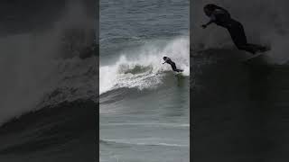 Maud Le Car training in her backyard in Seignosse surfers girl ocean waves summer viralvideo [upl. by Hairahcez]