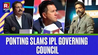 Punjab Kings Head Coach Ricky Ponting Slams IPL For Scheduling Auction During 1st BGT Test [upl. by Aymik]