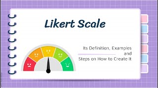 Likert Scale Its Definition Examples and Steps on How to Create It [upl. by Llerrad]