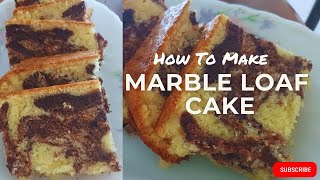 Marble Loaf Cake  Cake Recipe  Food Vlog 30 [upl. by Uzzi166]