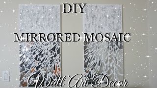 DIY MIRROR MOSAIC WALL ART PIER ONE INSPIRED  PETALISBLESS🌹 [upl. by Alon536]