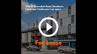 For Lease 22381 Riversdale Road Hawthorn [upl. by Tocci]