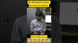 HE Tried to Broke world record for doing Most Additions 😲😲🤐🤐👍👍 maths [upl. by Clougher356]