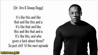 Dr Dre  Nuthin but a G Thang ft Snoop Dogg Lyrics [upl. by Liw990]