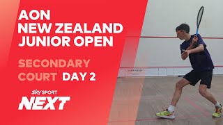 Day 2  SECONDARY COURT  AON New Zealand Junior Open 2021 [upl. by Cirde]