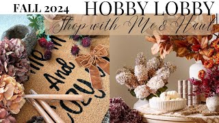 HOBBY LOBBY FALL 2024 SHOP WITH ME amp HAUL DESIGNER LOOK FOR LESS [upl. by Hughes879]