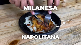 La MILANESA NAPOLITANA perfecta  Receta De Milanesa Napolitana y Puré de Papas [upl. by Mharba]