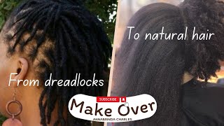 ‼️HOW TO UNDO YOUR NATURAL DREADLOCKS ‼️UNDOING THREE YEARS OLD DREADLOCKS locks undoing [upl. by Anelas229]