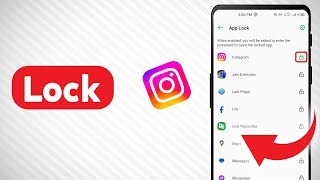 How to Lock Instagram App Updated [upl. by Akaenahs871]