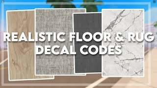 Realistic Rug amp Flooring Decal Codes For Bloxburg amp Berry Avenue  Roblox Video [upl. by Ael]