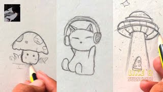 Simple things to draw when bored  easy tutorial for beginners [upl. by Aivitnahs]