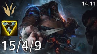 Udyr Jungle vs Warwick  EUW Diamond  Patch 1411 [upl. by Rodd]