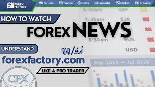 How to watch Forex News like a PRO Worlds best website forexfactorycom EXPLAINED UrduHindi [upl. by Ruamaj620]