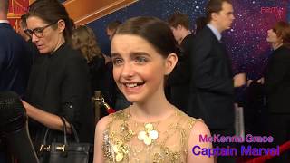 McKenna Grace excited about being at the quotCaptain Marvelquot premiere on FabTV [upl. by Carmine333]