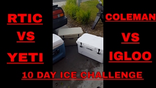 RTIC 45 vs YETI 45  10 DAY CHALLENGE [upl. by Prissie918]