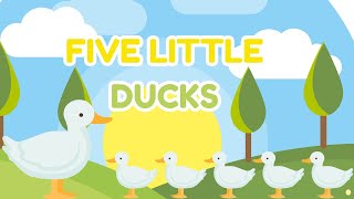 Five Little Ducks poem for kids [upl. by Berstine]