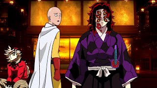 If Saitama Was In Demon Slayer Part 2 Upper Moon Meeting… [upl. by Notsle803]