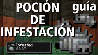 COMO HACER Y USAR LA POCIÓN DE INFESTACIÓN  Minecraft 121 java amp bedrock [upl. by Vivi]