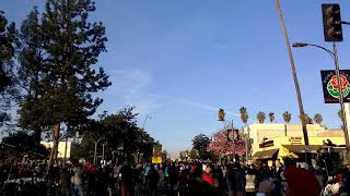 Pasadena Rose Parade  B2 Bomber with two F35 Lightning flyover [upl. by Akinit587]