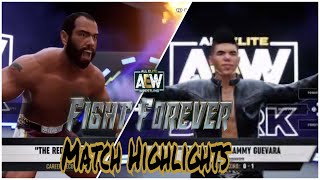 Sammy Guevara Vs Miro Highlights Aew Fight Forever [upl. by Emlin]