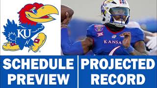 Kansas Football 2024 Schedule Preview amp Record Projection [upl. by Ennasil]