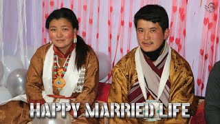 Ladakhi Wedding STANZIN DORJEY AND TASHI YANGDOL BAKSTON LEH LADAKH THARUK VILLAGE DURBUK [upl. by Blythe216]