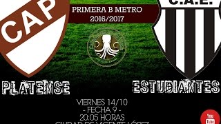 Platense vs Estudiantes de Buenos Aires  Fecha 9 Torneo Primera B Metropolitana 1617 [upl. by Ahsiuqel71]