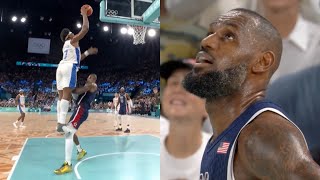 LeBron James GETS DUNKED ON by Yabusele in Gold Medal Game 😳 [upl. by Anauqaj660]