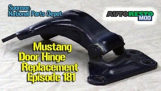 1967 1968 Ford Mustang Hinge replacement How to Episode 181 Autorestomod [upl. by Llednol]