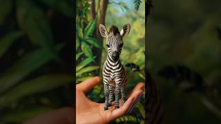 छोटा सा ज़ेबरा🦓 हाथ पर कैसे आया zebra movie trailer zebra magic got talent funny🤣cute video viral [upl. by Yc]