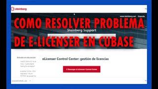 Como Resolver Problema de elicenser en Cubase [upl. by Doley]