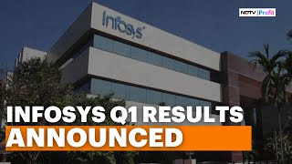 Infosys Q1 Results Announced Infosys Ups FY25 Operating Margin Guidance [upl. by Ranip]