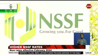 New and higher NSSF rates to be implemented from next month [upl. by Nylannej]