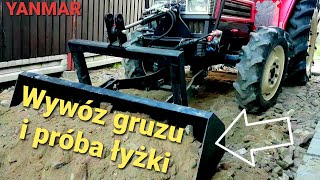 Wywóz gruzu i próba łyżki YANMAR F24D [upl. by Giovanni]