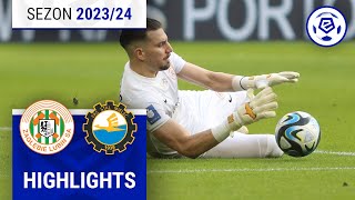 ZAGŁĘBIE  STAL  SKRÓT  Ekstraklasa 202324  25 kolejka [upl. by Turoff]