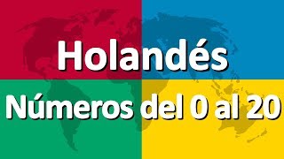 Aprender holandés parte 4  Números del 0 al 20 [upl. by Artaed]